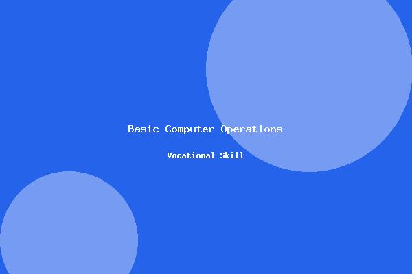 Basic Computer Operations