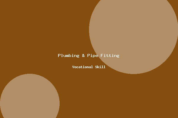 Plumbing & Pipe Fitting